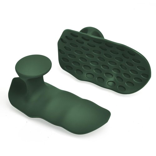 OFFHU Weight Lifting Grips for Weight Training ??Non-Slip Gym Hand Grips for Workout, Workout Grips for Strength Training, Weight Grips for Women & Men (Green)