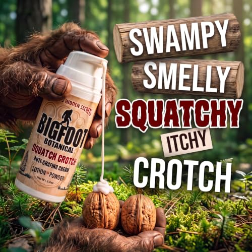 Bigfoot Botanical Squatch Anti-Chafing Cream Men Women Fragrance Free Moisture & Sweat Defense