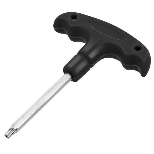 Psyqtsuary Golf Wrench Adjustable Golf Tool with Plastic Handle Golf Driver Spike Wrench Stainless Steel Golf Driver Tool for Golf Club Driver Equipment(Black)