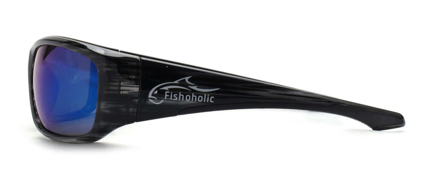 Fishoholic Pro Series Polarized Fishing Sunglasses with Rubber - UV400 Sun Protection Fishing Gift