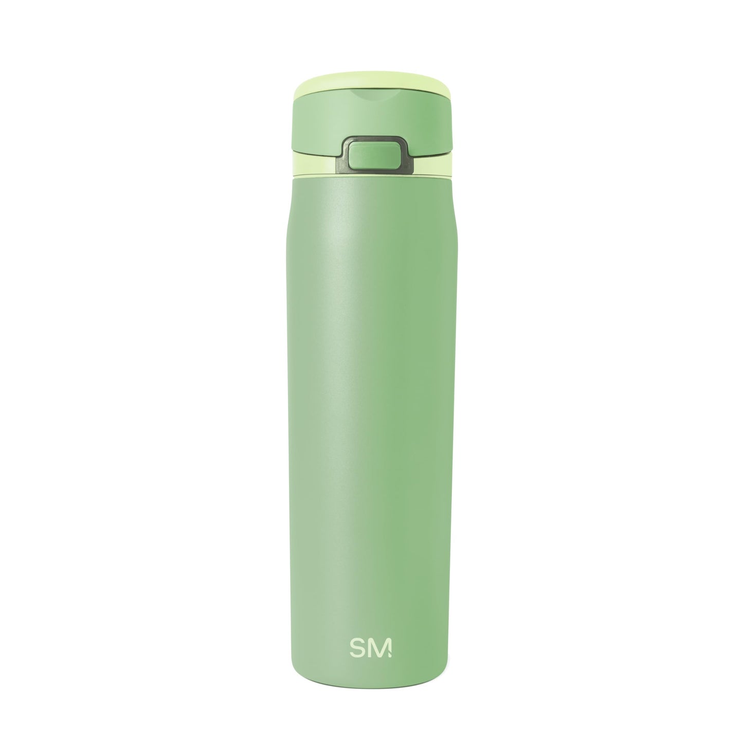 Simple Modern Mesa Loop Water Bottle with Covered Straw and Handle | 24oz Cup Holder Friendly Insulated Stainless Steel Bottles for Travel, Sports and School | Avocado
