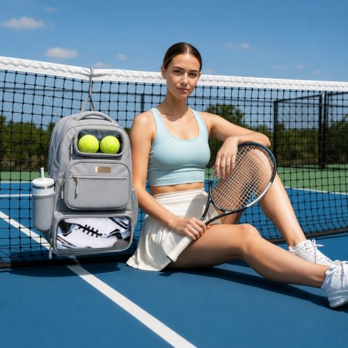 Large Pickleball Bag Backpack with Padded Paddle Protection & Shoe Compartment