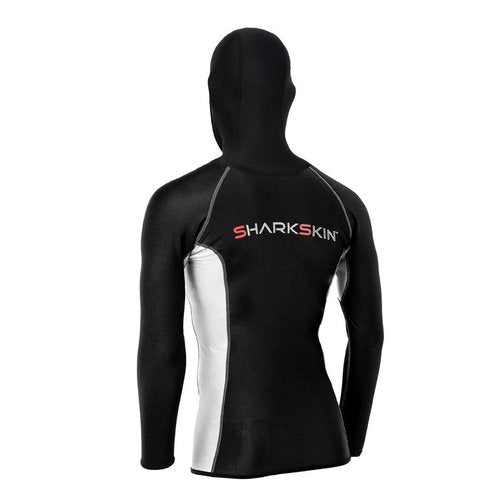Sharkskin Chillproof Men's Hooded Long Sleeve Top - Black, Medium