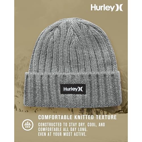 Hurley Men¡¯s Winter Hat ? Eagle Flats Cuffed Beanie