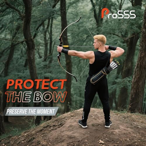 ProSSS Recurve Bow Tip Protector 4 Pack - Silicone Limb Guards for Outdoor Hunting & Target Shooting