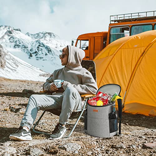 Vankor Insulated Leakproof Cooler Backpack - Grey, 30 Cans