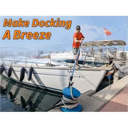 Boat Hook for Docking with Telescoping Extension Pole // Durable, Floating, Lightweight and Sturdy Telescoping Boat Hook Pole // the Ultimate Boat Pole for Docking, Push-Pull and Boating