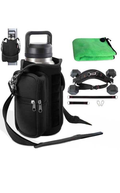 Magnetic Portable Gym Bag: Fitness Icon with Pouch, Phone Holder, Water Bottle, and Hip Thrust Belt Perfect on the workout All the Essentials from Athletics, magnet bags, magnetic gym bag