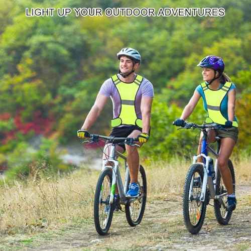 Reflective Running Vest High Visibility Running Gear with Large Pocket Night Lightweight Reflective Safety Vest