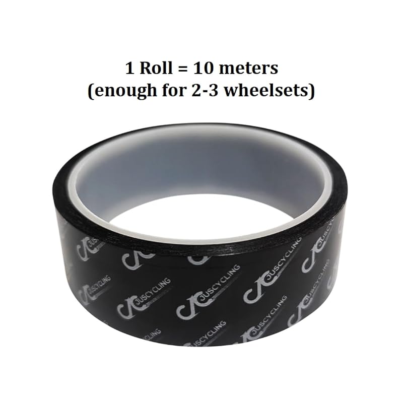 25mm x 10m Tubeless Rim Tape with 5 Finishing Strips - Strong Adhesion for MTB, Road & Gravel Bikes (Variation: 25mm/10m)
