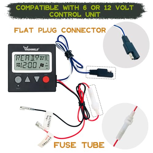 Universal 6V/12V Digital Game Feeder Timer for Wildlife & Livestock