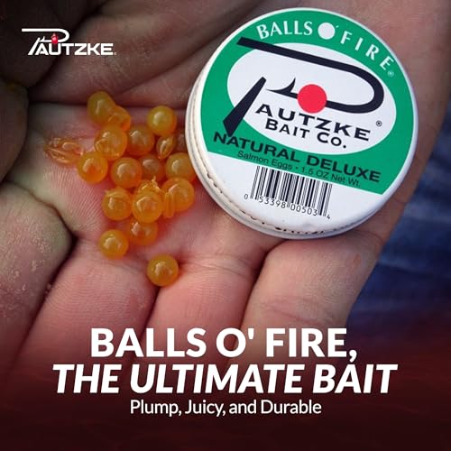 Fishing Bait Set of 5 Salmon Egg Baits - Natural Fish Eggs for Trout & Salmon
