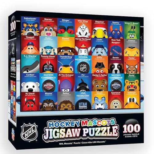 MasterPieces 100-Piece NHL Mascot Sports Puzzle for Kids - 14x19 Inches - Variation of This Listing