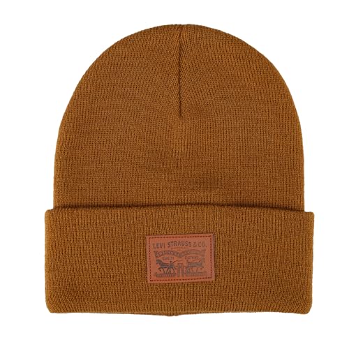 Levi's Men's All-Season Hero Beanie Soft Knit Cuffed Winter Hat, Warm & Comfortable Everyday Style