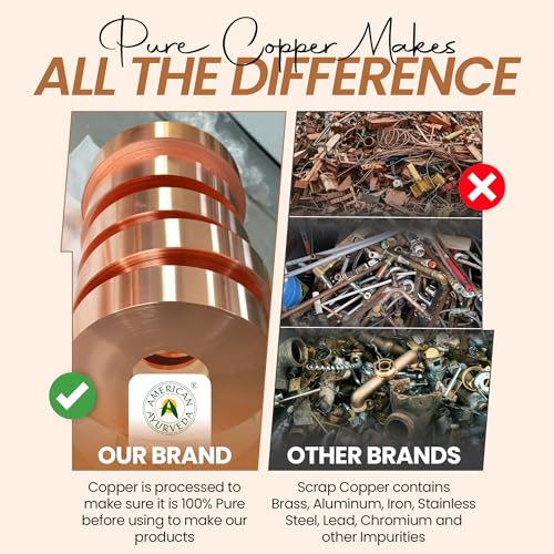 Pure Copper Water Bottle 600ml Hammered Finish Leak Proof Ayurvedic Benefits