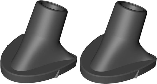 2 Pieces Black Golf Bag Stand Feet Replacement, Rubber Grip, Easy Install,Wear-Resistent Golf Bag Rubber Feet Replacement, Golf Club Bag Accessories