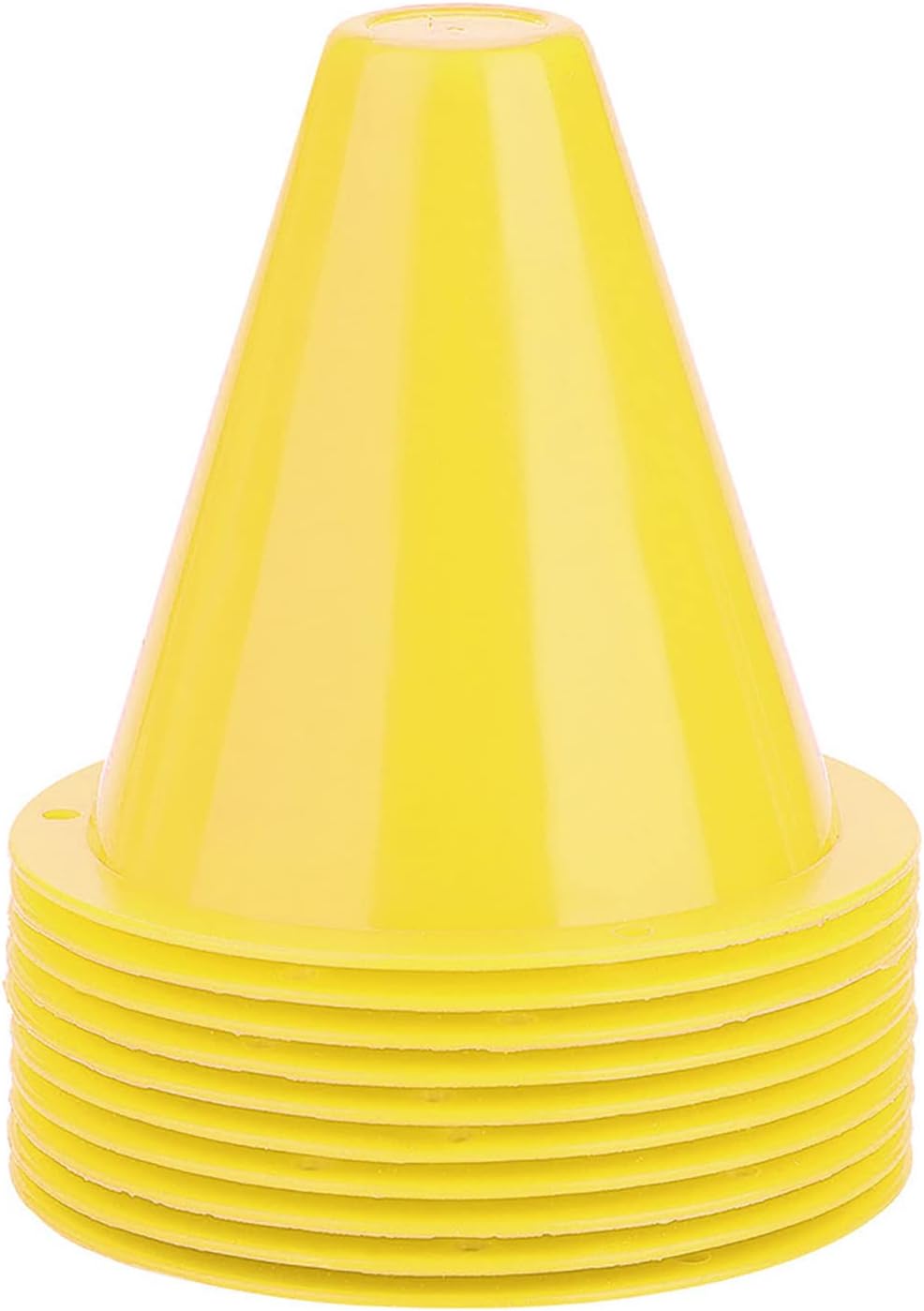 10-Pack Football Training Cones, Bracket Accessories, Obstacle Marking Set