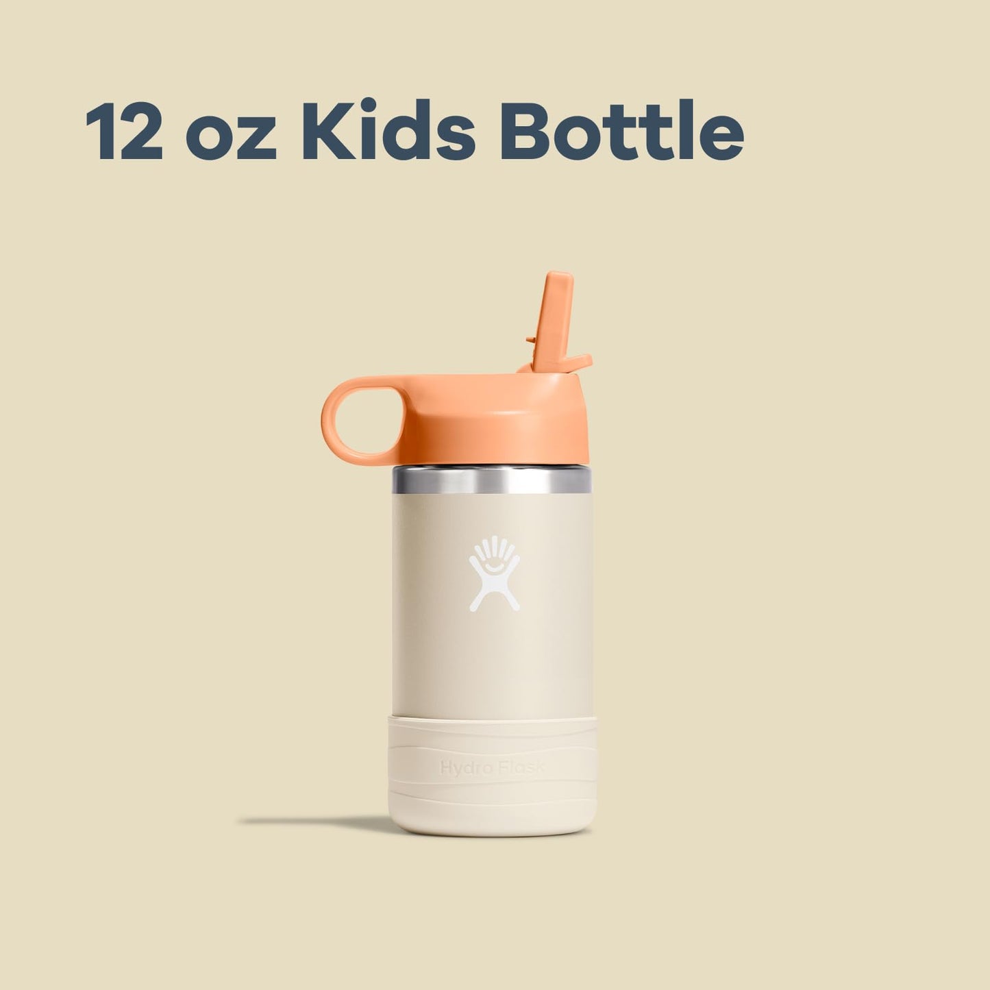 Hydro Flask Kids Water Bottle for School - Stainless Steel and Insulated with Straw Cap - 12 Oz in Anemone Purple