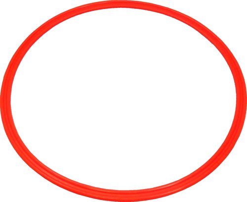 BlueDot Trading Agility Training Rings | 15" Plastic Speed Rings for Sports | Adjustable Hoop Exercise Ring Set for Speed Agility Training, Jumping Hoops, & Footwork Drills - Orange