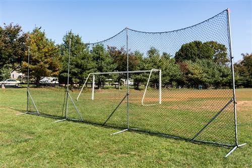 Predator Sports | 10ft x 30ft Barrier Backstop Net | Multi-Sport, Freestanding Barricade Solution for All Levels - Lacrosse, Soccer, Baseball and More | Complete Assembly Package