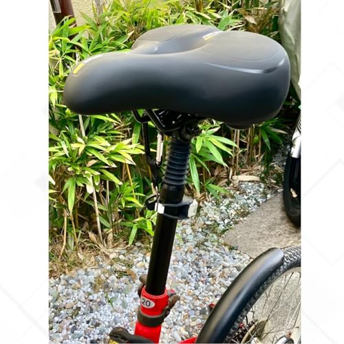 Bike Seat Post 27.2mm x 350mm Aluminum Alloy for Road/Mountain Bike - Black