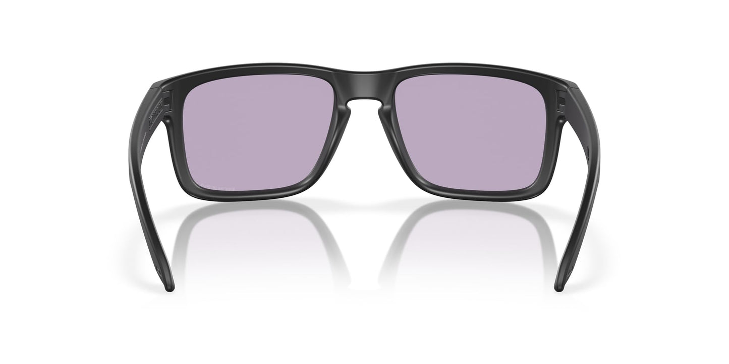 Oakley OO9244 Holbrook Low Bridge Fit Sunglasses, Matte Black/Prizm Slate, 56 mm