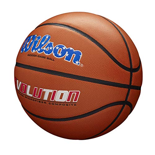 WILSON Evolution Indoor Game Basketballs - Size 5, Size 6 and Size 7