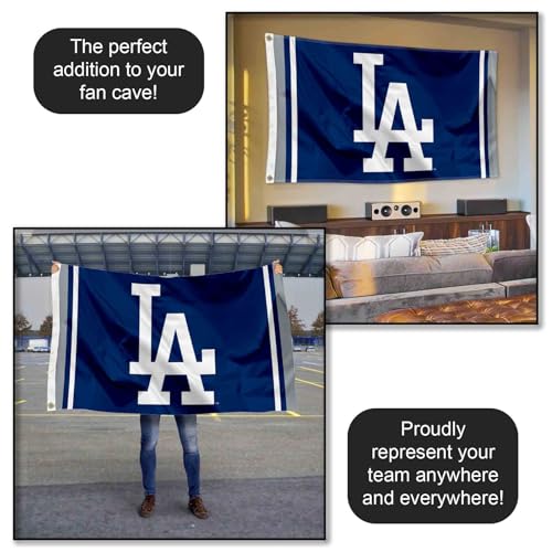 Los Angeles Dodgers LA Logo Flag and Banner