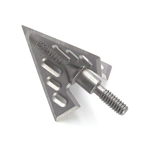 MOYJ 6 pcs/Box Broadhead Fixed Blade Arrow Tips Archery Crossbow and Compound Bow Outdoor Screw-in Hunting Tips Different 100/125 Grain Arrowhead （only Broadhead ） (s3-100)