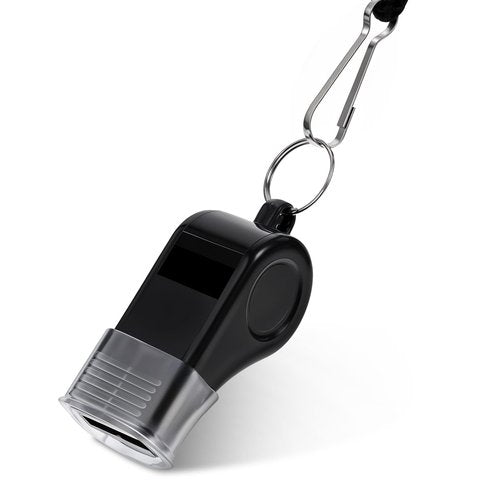 YBEATY 12PCS Whistles Black Plastic Sport with Lanyard Loud Crisp Sound Sport Whistles Lifeguard Ref Coaches Handheld Whistle for Adults Teachers Coaches Referees Officials Emergency Outdoor Soccer