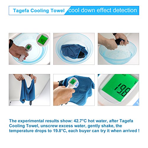 Cooling Towels 40 Pack with 8 Colors - 40x12 Inch Cold Towels for Sports & Hot Weather