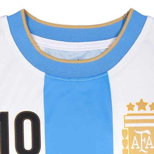 Unisex Argentina Football T-Shirt X-Large Light Blue - Officially Licensed Soccer Apparel