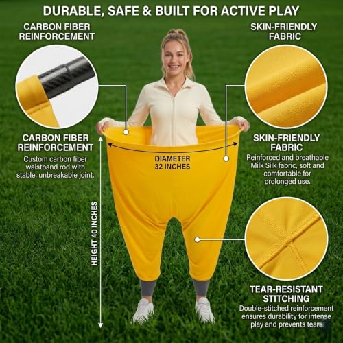 Outdoor Family Game Set with 16 Balls and Storage Bag - Blue+Yellow