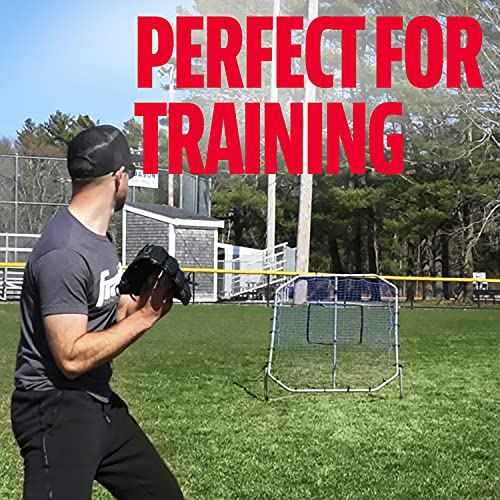 Franklin Sports Baseball Rebounder Net - Baseball Pitchback Net + Throwing Trainer - All Angle Bounce Back Return - Multi-Position Fielding + Throwing Aid