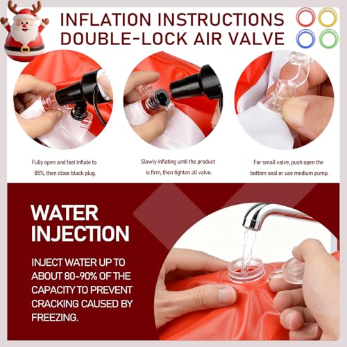 Inflatable Santa Reindeer Ring Toss Game for Christmas Party Kids & Adults