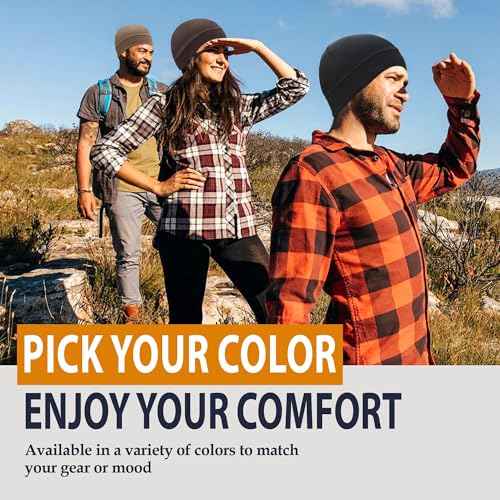Qearl 5 Pcs Winter Skull Cap, Helmet Liner Thermal Warm Cycling Caps Sweat Running Hat Beanie for Men Women Multicolor