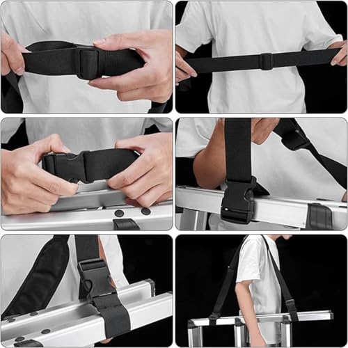 2 Pack Adjustable Kick Scooter Straps with Anti-Slip Shoulder Carrying Strap for Kids Bikes & Beach Chairs