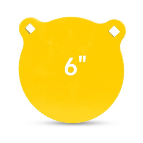 Steel Shooting Targets 1/2" Thick Metal Target for Outdoor Range and Shooting Practice-6in Neon Yellow