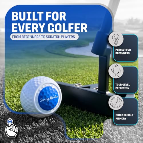Golf Putting Training Aid Set of 3 Wheels for Accurate Stroke Practice