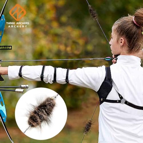 Bowstring Silencer Vibration Dampener for Recurve & Longbows - 1 Pair