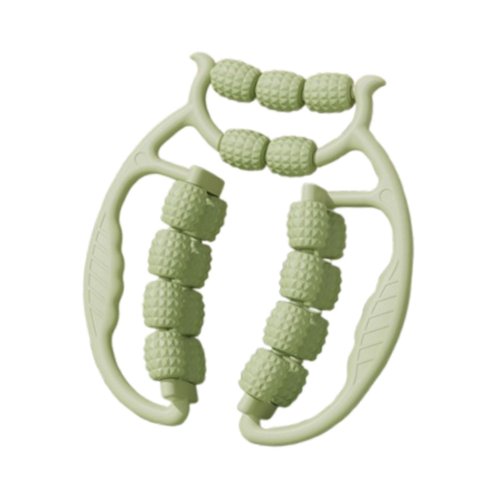 Muscle Roller for Leg Massage with 21 Wheels for Thigh Relief, Green