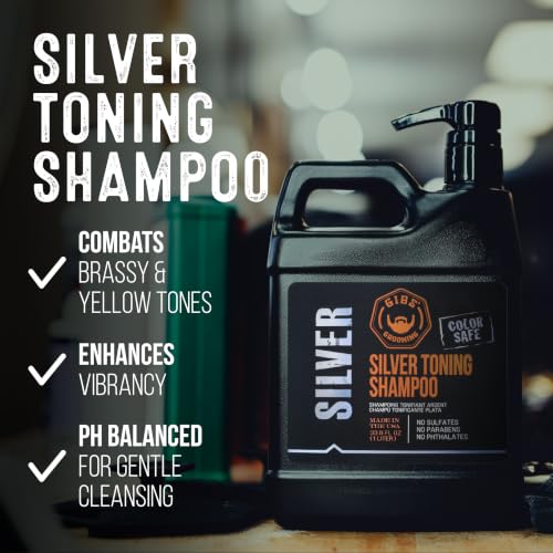 GIBS Grooming Silver Toning Shampoo Vanilla 12 Fl Oz - Purple Hair Care