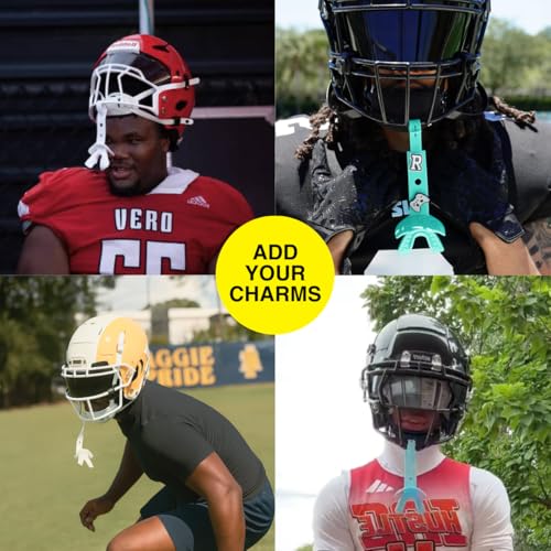 Pink Football Mouthguard with Strap - Breast Cancer Awareness, Soft Pink
