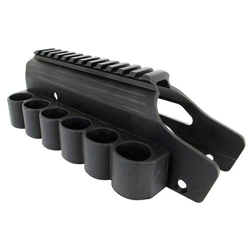 TacStar Industries 1081035 Shotgun Rail Mount,Remington 870,1100 and 11-87, W/Sidesaddle, 6 , Black