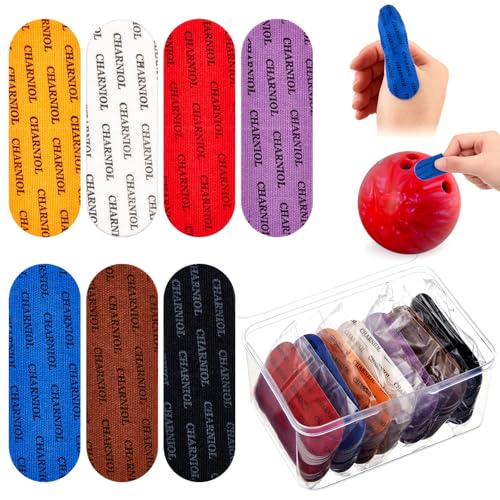 Charniol Multicolor Bowling Finger Tape Set 140 Pcs with Storage Box