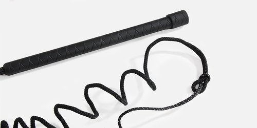 Horse Lunge Whip Training Stick and Whip 5.9 Feet Long Whip+6.3 Feet Drop for Dogs Horses(Can Detachable into Two Sections) (Black)
