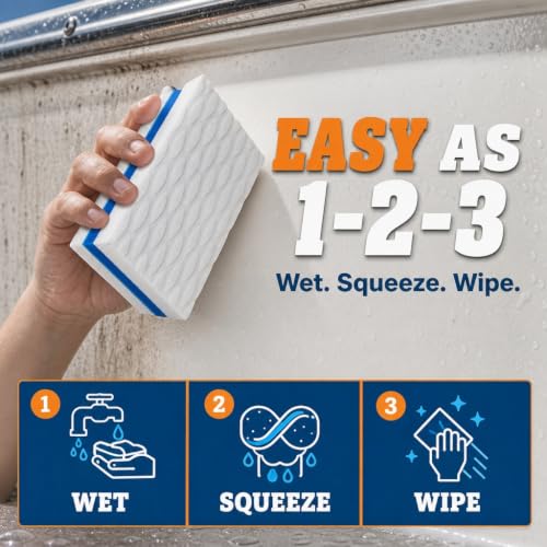 SandShark Premium Boat Hull Cleaner & Eraser - Reusable, Safe for Fiberglass & Vinyl - Variation 3