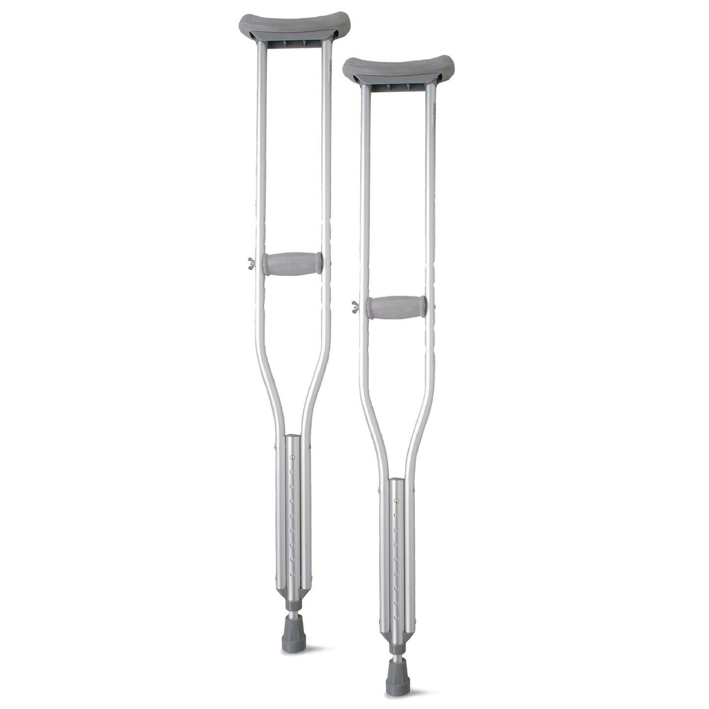 Medline Youth Aluminum Guardian Crutches for Kids, Adults & Seniors 4’6”–5’2”Tall, Walking Aid for Reliable Balance, Comfortably Holds Up to 300 lbs.