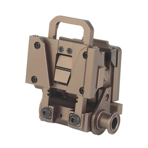 L4G24 Tactical Helmet Mount, Aluminum Alloy NVG Bracket for PVS-15/18/GPNVG18, Adjustable with Breakaway System (Tan)
