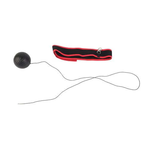 Boxing Ball Headband, Boxing Training Equipment with Adjustable Strap, Hand Eye Coordination Training | Ball | Box Bollen | Boxing Gear for Proficiency Improvement (Black)